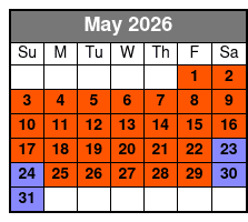 Pirates Voyage Dinner & Show May Schedule