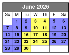 Pirates Voyage Dinner & Show June Schedule