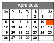 Children's Pirate Sunset Adventure April Schedule