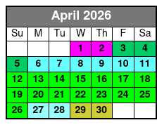 Myrtle Beach Sunset Cruise April Schedule