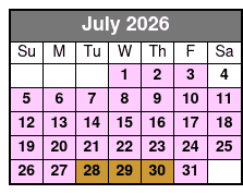 Myrtle Beach Sunset Cruise July Schedule