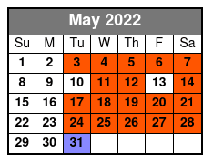 The Barefoot Queen Myrtle Beach Sightseeing Cruise (No Meal Included) May Schedule