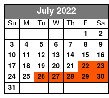 The Barefoot Queen Myrtle Beach Lunch Cruise (Meal Included) July Schedule