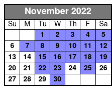 The Barefoot Queen Myrtle Beach Lunch Cruise (Meal Included) November Schedule
