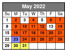 The Barefoot Queen Myrtle Beach Evening Sightseeing Cruise (No Meal Included) May Schedule