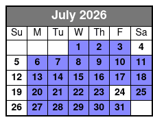 The Barefoot Queen Myrtle Beach Dinner Cruise (Dinner Included) July Schedule