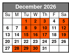 The Barefoot Queen Myrtle Beach Dinner Cruise (Dinner Included) December Schedule