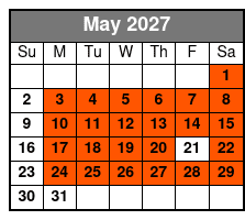 The Barefoot Queen Myrtle Beach Dinner Cruise (Dinner Included) May Schedule