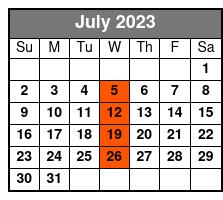 Trivia on the Water Lunch Cruise (Lunch Included) July Schedule