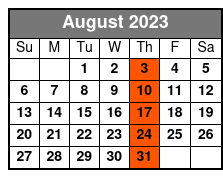 Music Bingo Cruise Lunch Cruise (Lunch Included) August Schedule