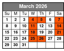 The Barefoot Queen Myrtle Beach Lunch Cruise (Lunch Included) March Schedule