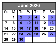 The Barefoot Queen Myrtle Beach Lunch Cruise (Lunch Included) June Schedule