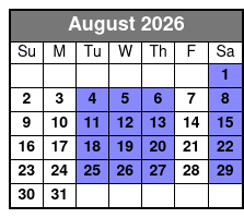 The Barefoot Queen Myrtle Beach Lunch Cruise (Lunch Included) August Schedule