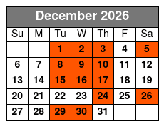 The Barefoot Queen Myrtle Beach Lunch Cruise (Lunch Included) December Schedule