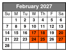 The Barefoot Queen Myrtle Beach Lunch Cruise (Lunch Included) February Schedule