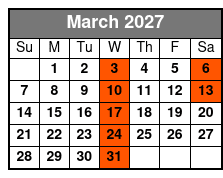 The Barefoot Queen Myrtle Beach Lunch Cruise (Lunch Included) March Schedule