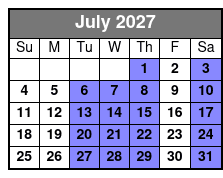 The Barefoot Queen Myrtle Beach Lunch Cruise (Lunch Included) July Schedule