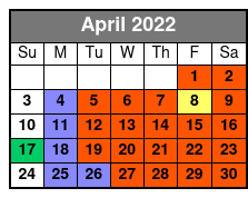 Barefoot Queen Myrtle Beach Sightseeing & Dinner Cruises April Schedule