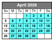 Barefoot Queen Myrtle Beach Lunch & Dinner Cruises April Schedule