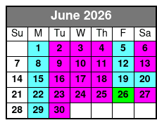 Barefoot Queen Myrtle Beach Lunch & Dinner Cruises June Schedule