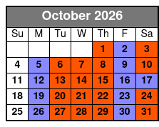 Barefoot Queen Myrtle Beach Lunch & Dinner Cruises October Schedule