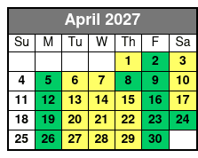 Barefoot Queen Myrtle Beach Lunch & Dinner Cruises April Schedule