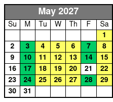 Barefoot Queen Myrtle Beach Lunch & Dinner Cruises May Schedule