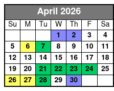 Saltwater Marsh Eco Excursion April Schedule