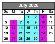 Saltwater Marsh Eco Excursion July Schedule