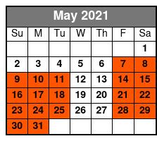 Adult Happy Hour Cruise May Schedule