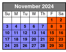 Dino Park Myrtle Beach November Schedule