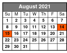 Steve Falcon's Comedy Hypnosis Hour August Schedule