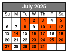 Steve Falcon's Comedy Hypnosis Hour July Schedule