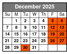 Steve Falcon's Comedy Hypnosis Hour December Schedule