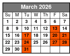 Steve Falcon's Comedy Hypnosis Hour March Schedule