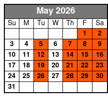 Steve Falcon's Comedy Hypnosis Hour May Schedule