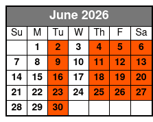 Steve Falcon's Comedy Hypnosis Hour June Schedule