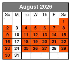 Steve Falcon's Comedy Hypnosis Hour August Schedule