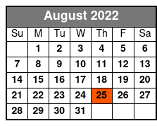 Myrtle Beach Area Ghosts, Pirates and Historic Families Trolley Tour August Schedule