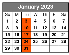 Myrtle Beach History, Movies and Music Trolley Tour January Schedule