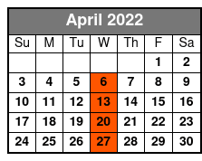 Early Myrtle Beach and The War Years Trolley Tour April Schedule