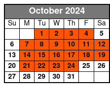 Greg Rowles Legacy Show October Schedule