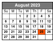 The Isaacs August Schedule