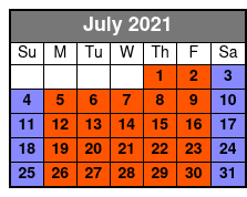 Spirit of Washington DC Lunch Cruise July Schedule