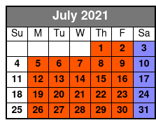 DC Odyssey Lunch Cruise July Schedule