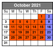 DC Odyssey Lunch Cruise October Schedule