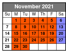 DC Odyssey Lunch Cruise November Schedule