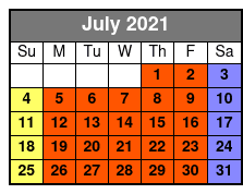 DC Odyssey Dinner Cruise July Schedule