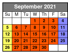 DC Odyssey Dinner Cruise September Schedule