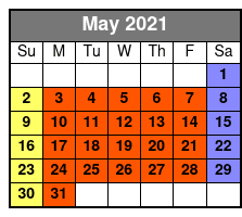 DC Odyssey Lunch & Dinner Cruises May Schedule